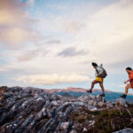 Adventurous, active women exploring the wild beauty of Tasmania, Australia.