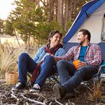 Male Gay Couple On Autumn Camping Trip